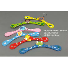 Giraffe Children Wooden Hangers, Red Kids Hangers with Aminal Printed, Space Saving Ultra Thin Hanger